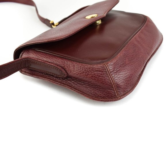 CARTIER: Burgundy Leather Double C Shoulder Bag my - Picture 5 of 8